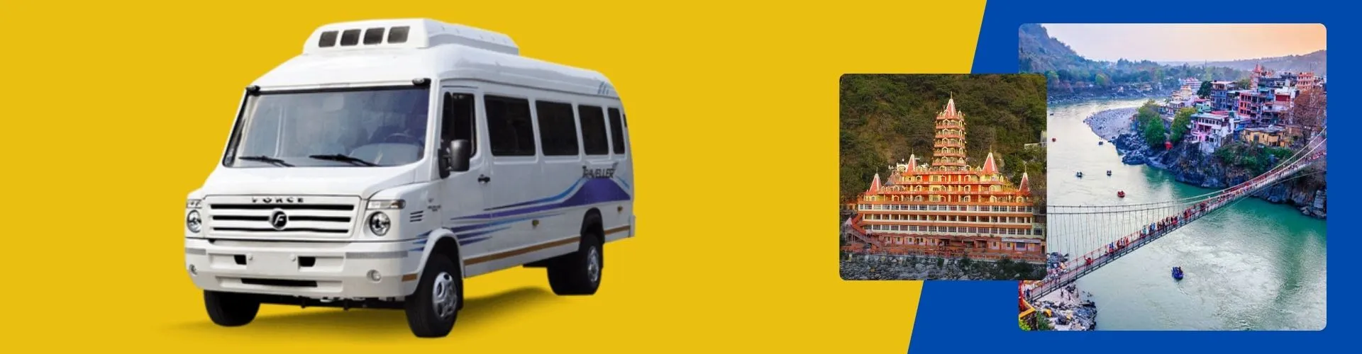 Tempo Traveller Hire from Delhi to Rishikesh